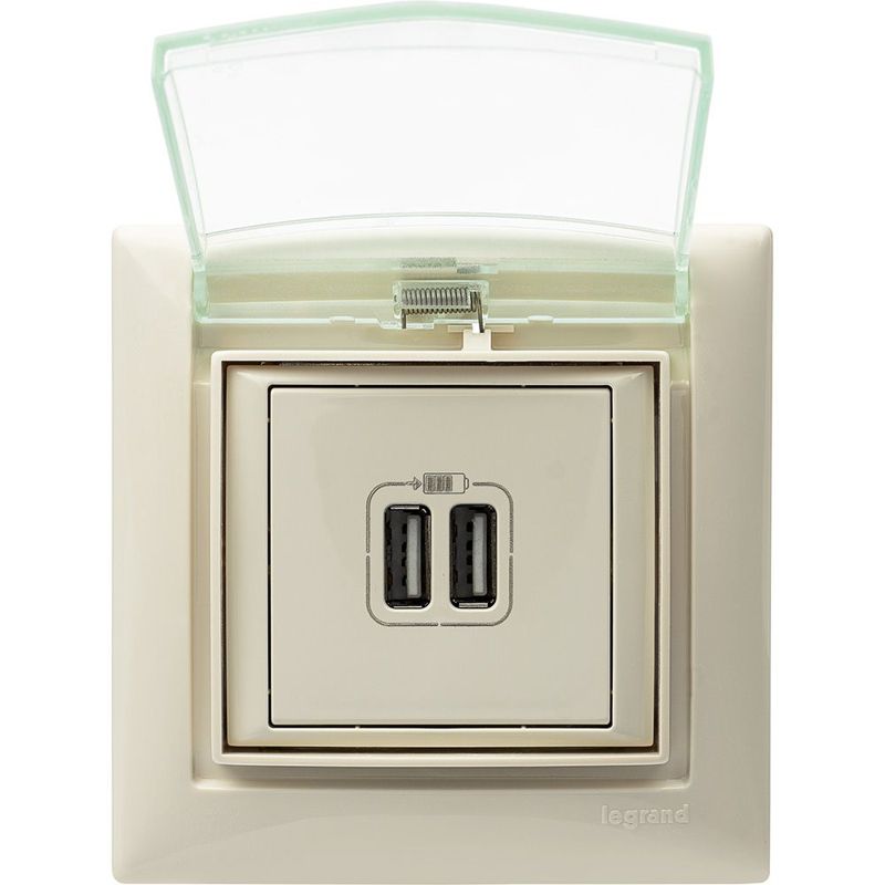  Розетка USB 2-м СП Valena сл. кость IEK 774170 фото в каталоге от BTSprom.by