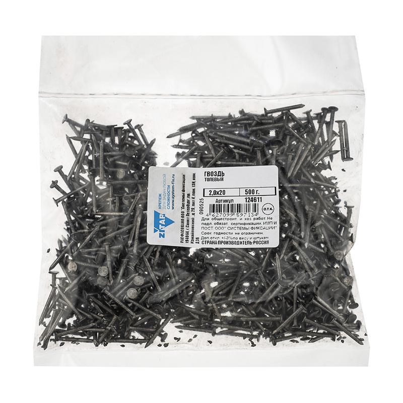 гвоздь толевый 2х20 (уп.0.5кг) tech-krep/zitar 124611 от BTSprom.by