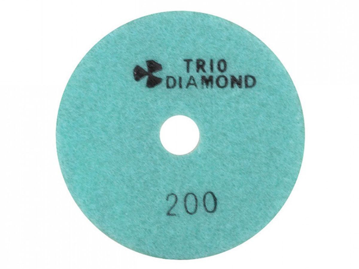 алмазный гибкий шлифкруг "черепашка" 100 № 200 (мокрая шл.) (trio-diamond) 340200 от BTSprom.by
