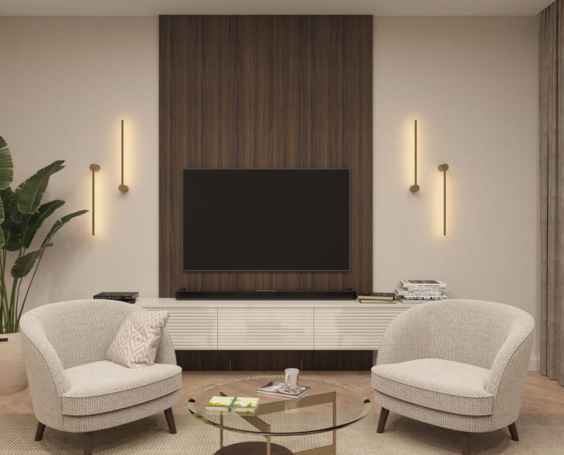  Бра 5Вт 3000К IP20 600мм матов. зол. DENKIRS 712867 фото в каталоге от BTSprom.by