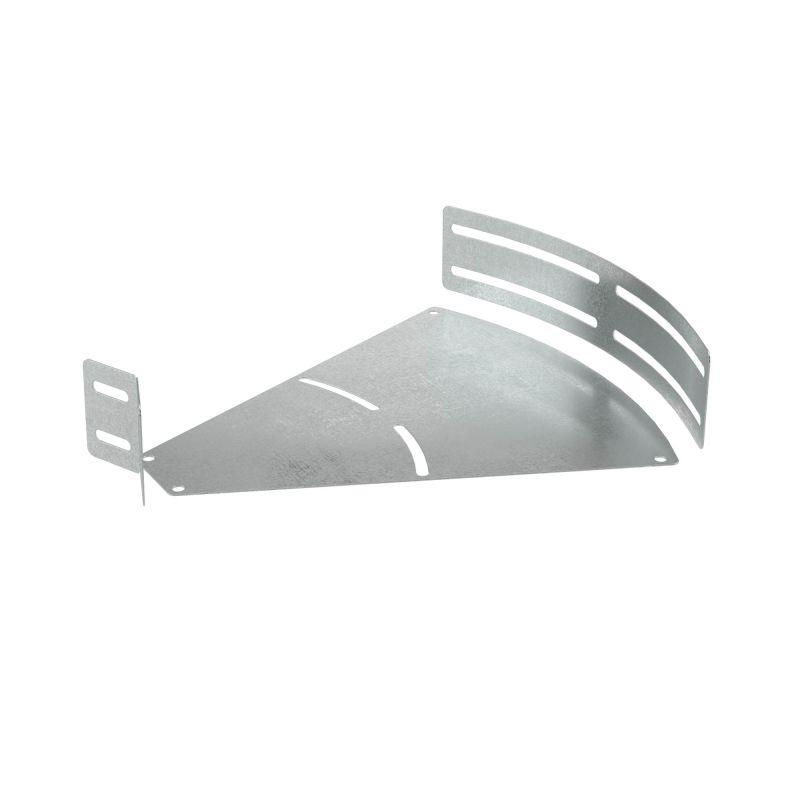 Угол для лотка горизонтальный изменяемый 0-45град. 100х80 2мм СРО в компл. с крепежн. элемент. цинк-ламель DKC SVH810KHDZL от BTSprom.by