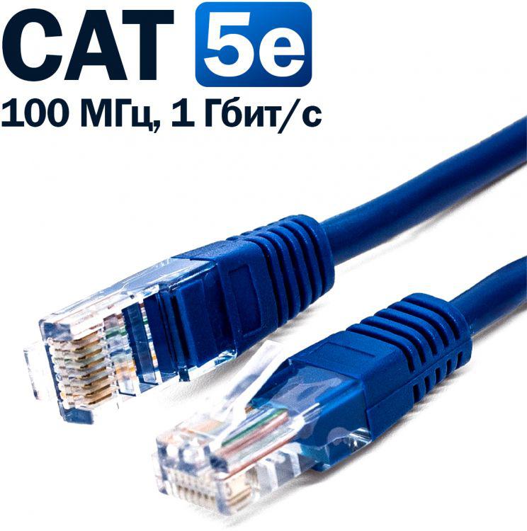патч-корд u/utp кат.5e 26 awg (7х0.16мм) cca pvc 0.5м син. filum fl-u5-0.5m-bl от BTSprom.by