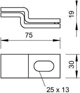  Скоба для крепления лотка к стене осн.75х30 WB 30 75 FT OBO 6019617 фото в каталоге от BTSprom.by