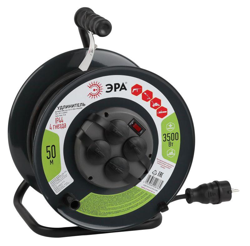 удлинитель на метал. катушке 4х50м с заземл. 16а ip44 rmx-4es-3х1.5-50m-ip44(kg) кг 3х1.5 эра б0046804 от BTSprom.by