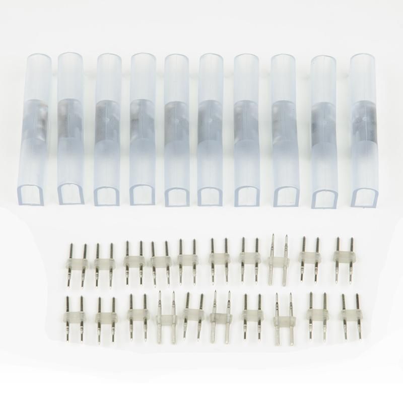 соединитель контактный прямой utc-k-12/n21 clear 010 polybag для светодиод. лент uls-n21 neon 220в 8х16мм 2 контакта прозр. (уп.10шт) uniel ul-00007238 от BTSprom.by