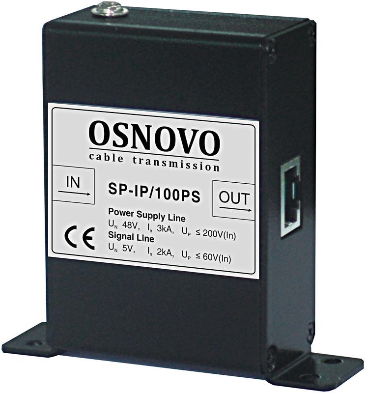 устройство грозозащиты sp-ip/100ps для локал. вычислит. сети (скорость до 100мбит/с) с защит. линий poe osnovo 11338 от BTSprom.by