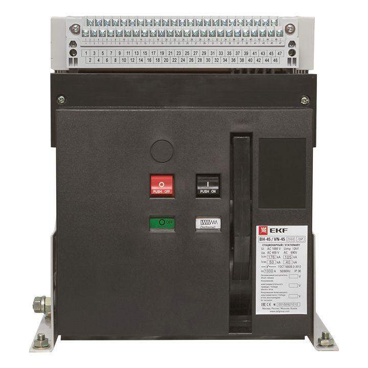  Выключатель нагрузки 3п ВН-45 2000/1000А стационарный EKF nt45-2000-1000 фото в каталоге от BTSprom.by