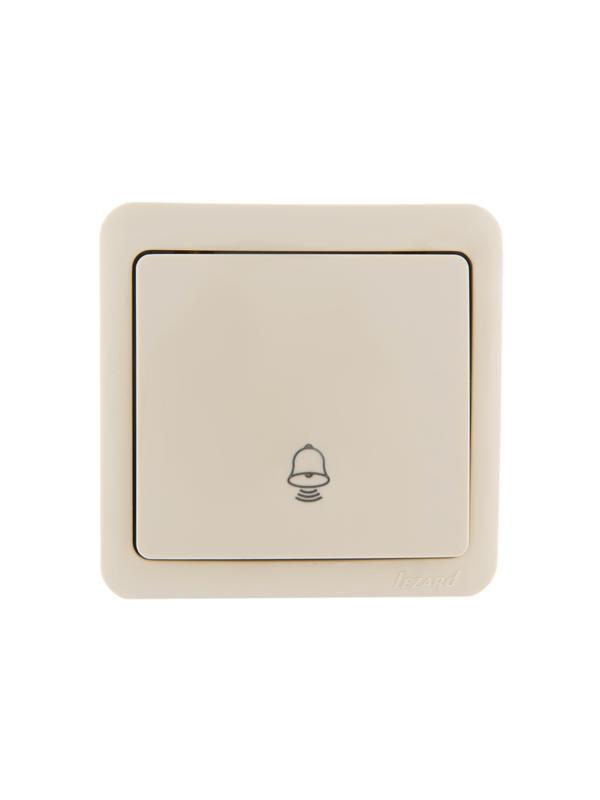 кнопка звонка 1-кл. 1п оп viola 10а ip20 крем. lezard 751-0300-103 от BTSprom.by