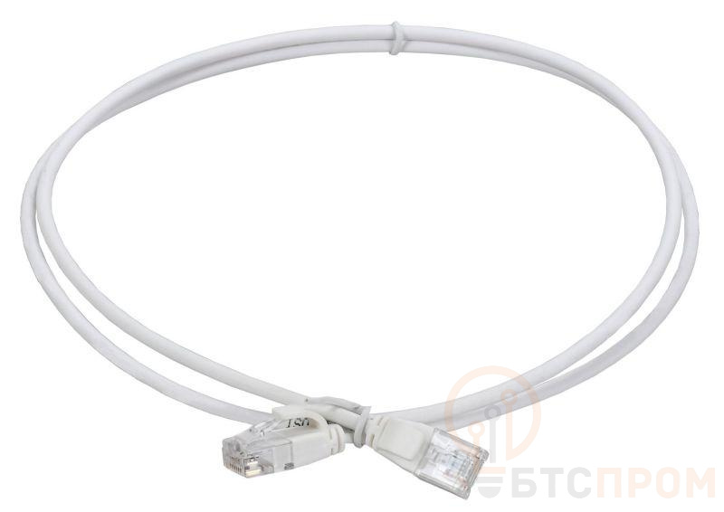 Патч-корд кат.5E UTP LSZH 2м slim колпачок с язычком бел. ITK PC08-C5EUL-2M-SL-WT фото в каталоге от BTSprom.by  Патч-корд кат.5E UTP LSZH 2м slim колпачок с язычком бел. ITK PC08-C5EUL-2M-SL-WT фото в каталоге от BTSprom.by