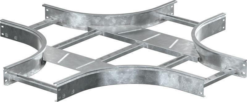 ответвитель для лотка х-образ. 80х500 r300 hdz lesta iek ckr04-4-080-500-hdz от BTSprom.by