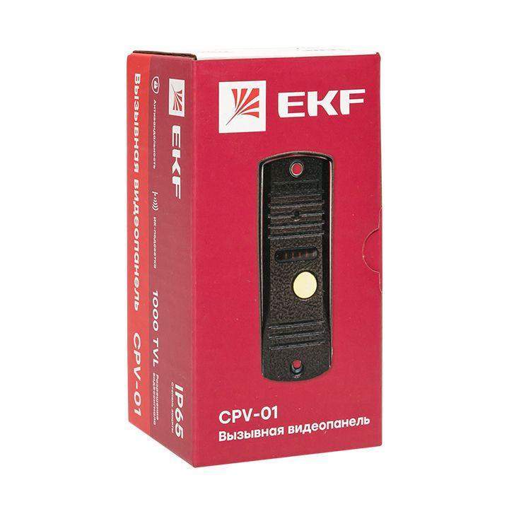 видеопанель вызывная cpv-01 1000tvl ip65 4пр. медь ekf int-cpv-01 от BTSprom.by