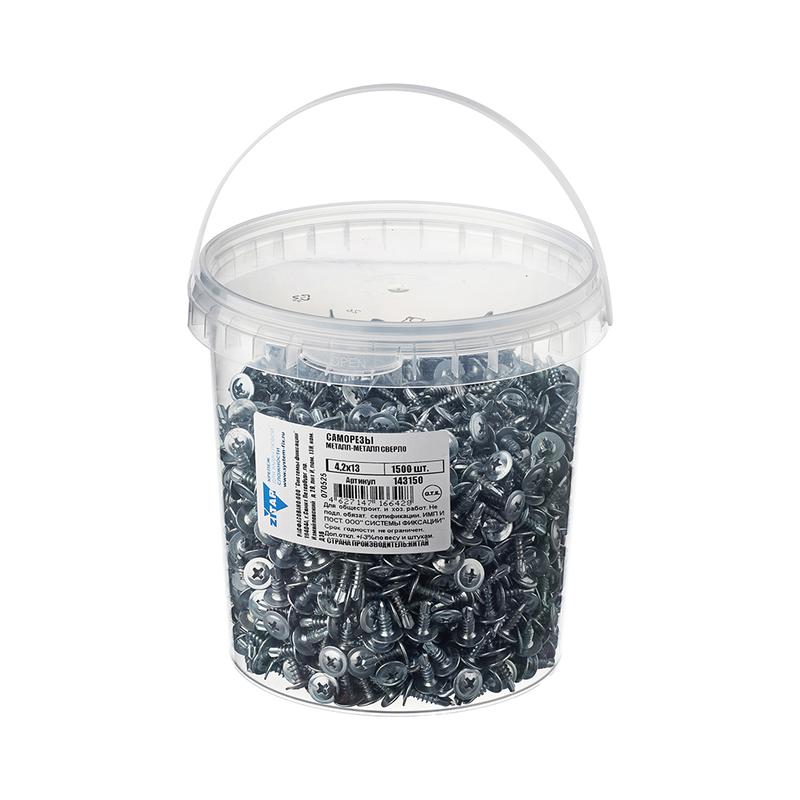 саморез шсмм сверло 4.2х13 (уп.1500шт) tech-krep/zitar 143150 от BTSprom.by