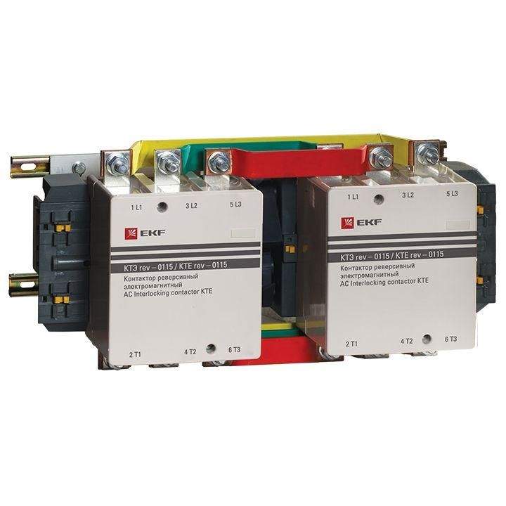 контактор реверсивный ктэ 115а кат. 380в ac 2но ekf ctr-b-r-115-380 от BTSprom.by