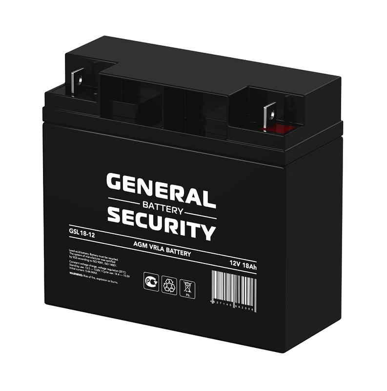 аккумулятор 12в 18а.ч general security gsl18-12 от BTSprom.by