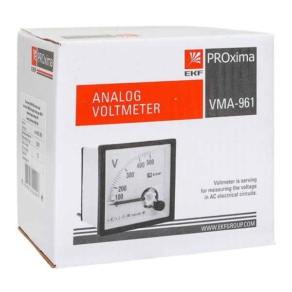  Вольтметр аналоговый VM-A961 на панель 96х96 (квадратный вырез) 300В прямое подкл. EKF vm-a961-300/vma-961-300 фото в каталоге от BTSprom.by