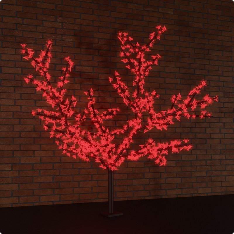 светодиодное дерево сакура, h=2,4м, d=2,0м, 1728 диодов, красный - поставка под заказ от BTSprom.by