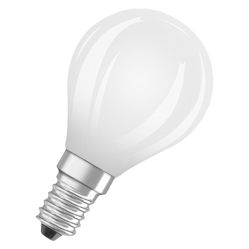 лампа светодиодная филаментная parathom dim cl p gl fr 25 dim 2.8w/827 2.8вт 2700к тепл. бел. e14 250лм p угол пучка 320град. 220-240в диммир. (замена 25вт) матов. стекло osram 4058075591134 от BTSprom.by