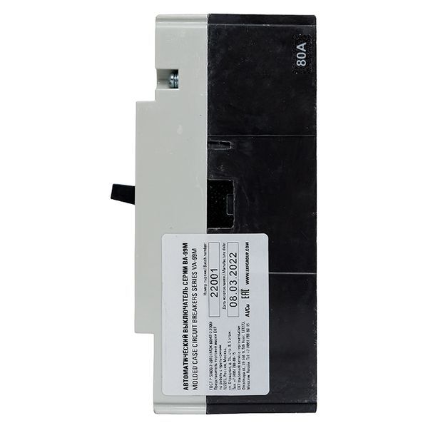  Выключатель автоматический 4п 100/80А 5In 35кА ВА-99М PROxima EKF mccb99-4P5In100-80m фото в каталоге от BTSprom.by