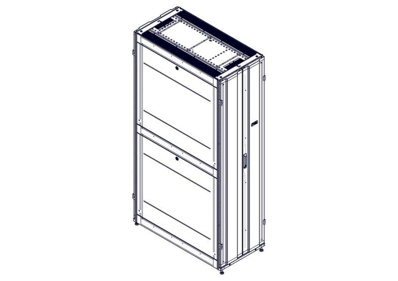 шкаф uniprom 48u-600/1200 боковые панели 4шт черн. se ur3307 от BTSprom.by
