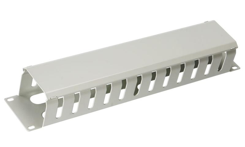 органайзер кабельный 19дюйм 2u с крышкой jb07-2u-gy метал. сер. (ral7035) cabeus 7770c от BTSprom.by