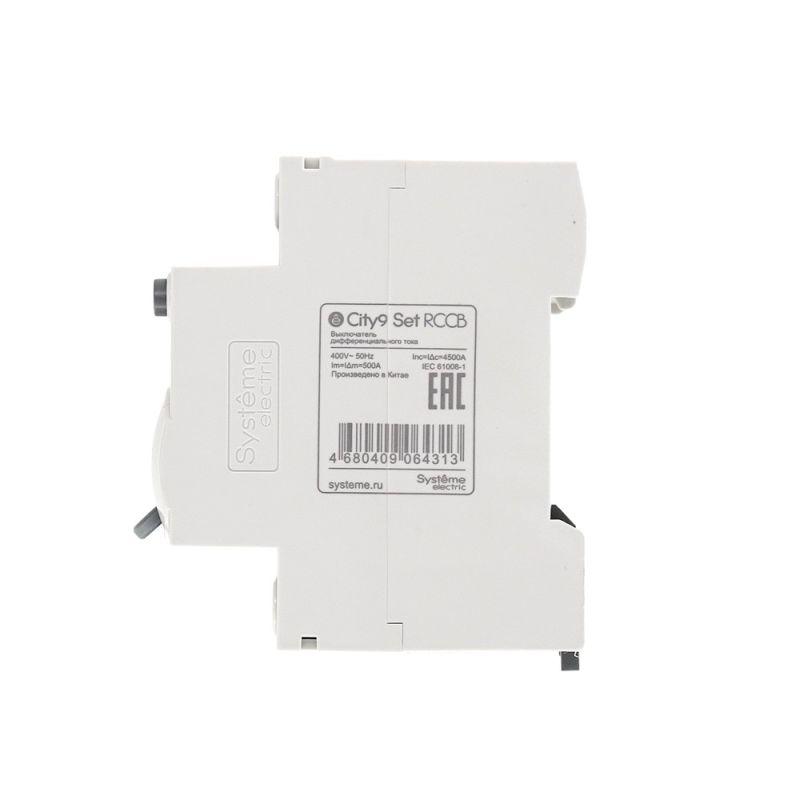  Выключатель дифференциального тока (УЗО) 4п 40А 30мА тип A City9 Set 400В SE C9R68440 фото в каталоге от BTSprom.by