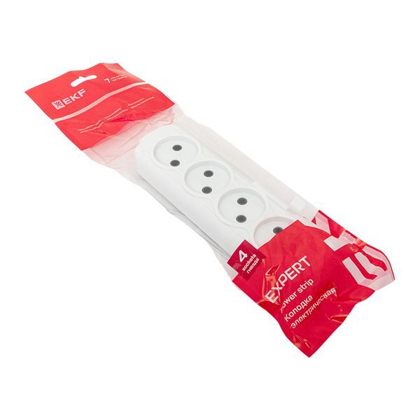  Колодка удлинителя 4-м без заземл. 10А Эксперт 2.2кВт EKF AKB10-4 фото в каталоге от BTSprom.by