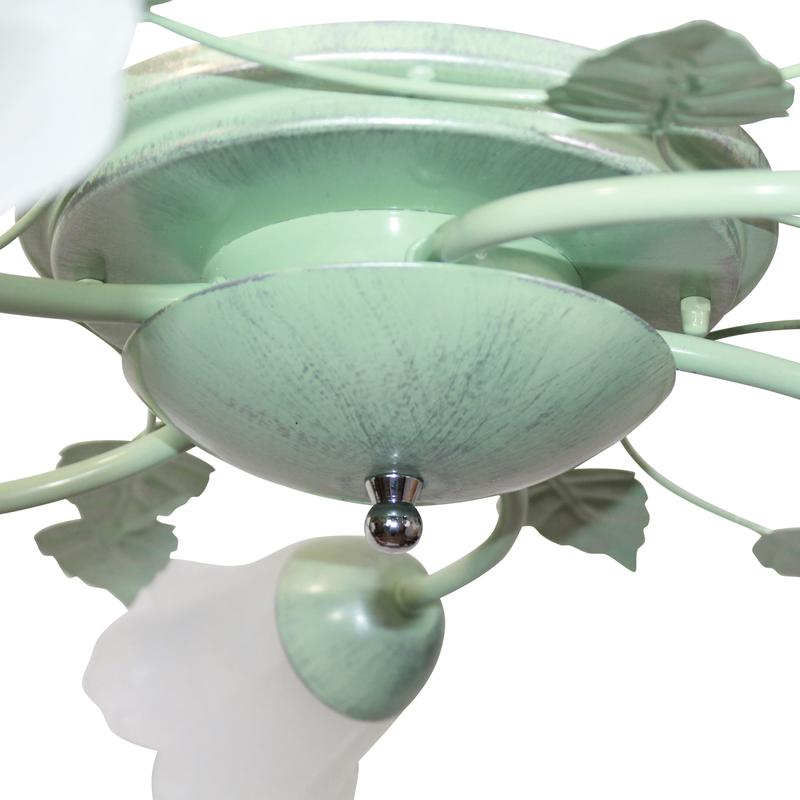  Светильник НПБ 01-5х60-102 (Плафон 62333) "Глория" 151 зел./серебр. (инд. упак.) Элетех 1005403199 фото в каталоге от BTSprom.by