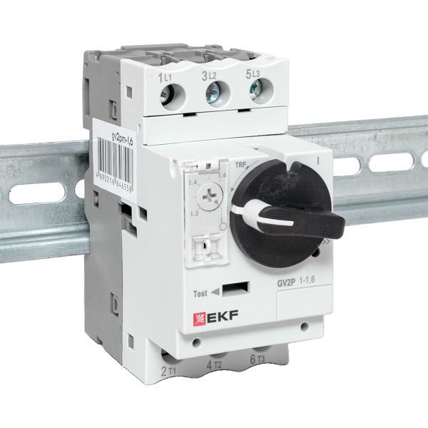  Выключатель автоматический для защиты двигателя GV2P 1-1.6А EKF gv2pm-1.6 фото в каталоге от BTSprom.by