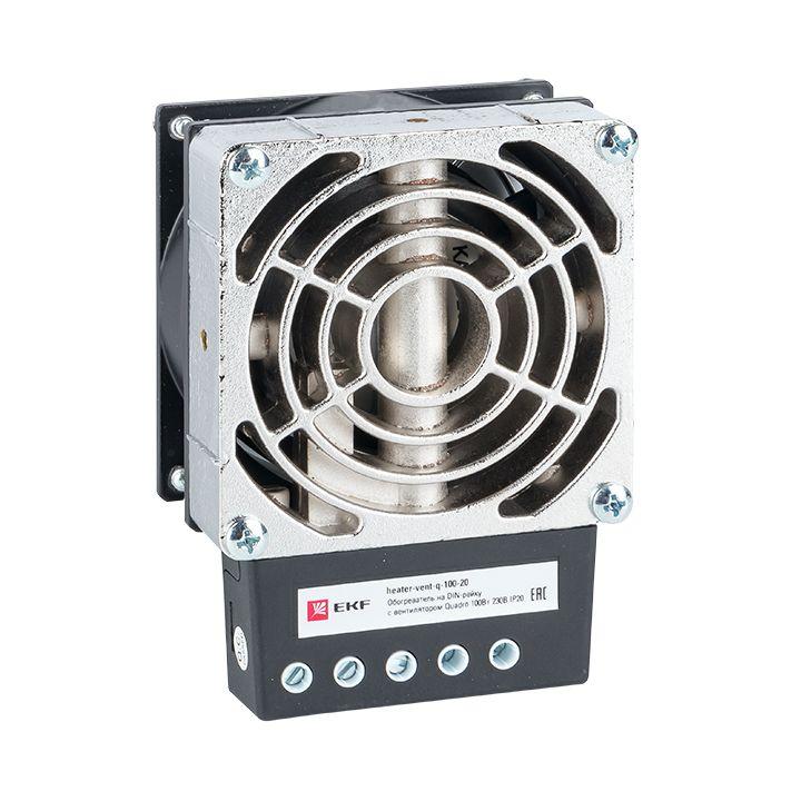 обогреватель на din-рейку с вентилятором 100вт 230в ip20 quardo proxima ekf heater-vent-q-100-20 от BTSprom.by