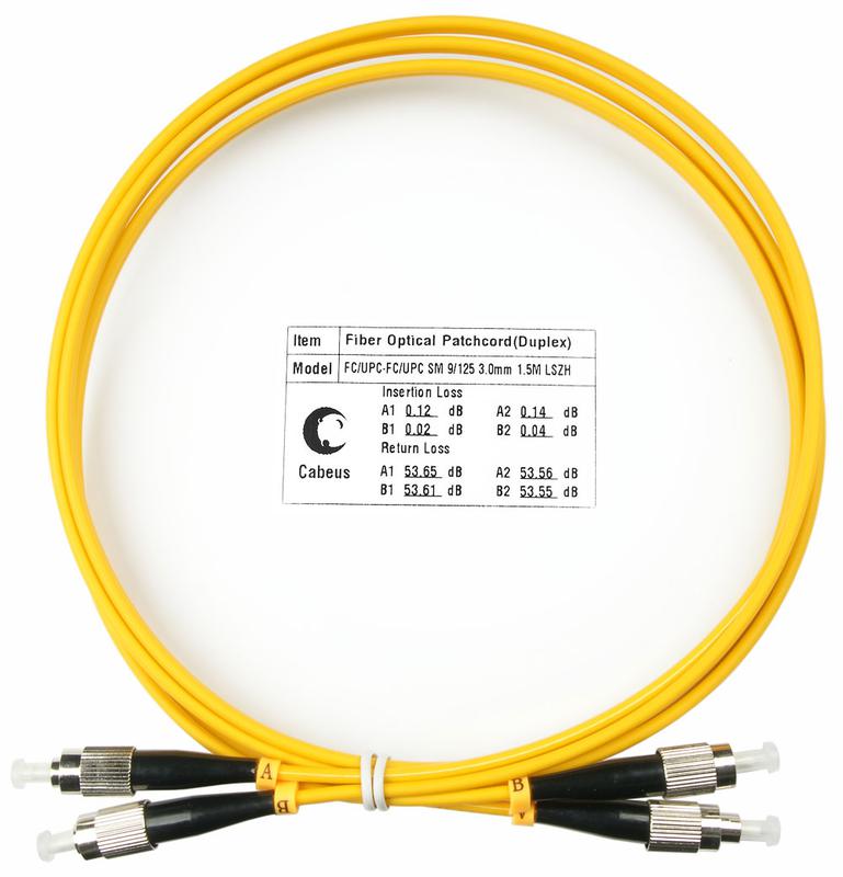 шнур оптический duplex fc-fc fop(d)-9-fc-fc-1.5м 9/125см 1.5м lszh cabeus 7488c от BTSprom.by