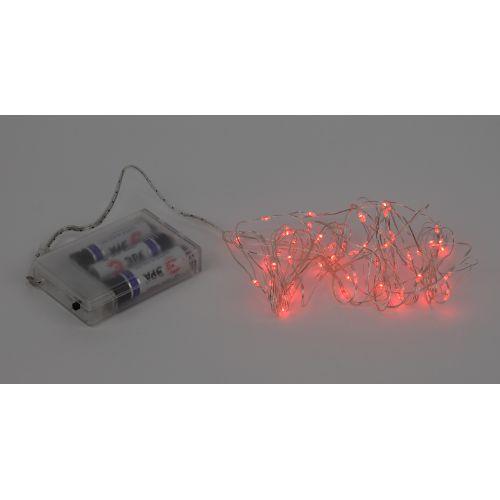  Гирлянда светодиодная "Нить" 5м 50LED красн. свет АА ЭРА Б0047963 фото в каталоге от BTSprom.by