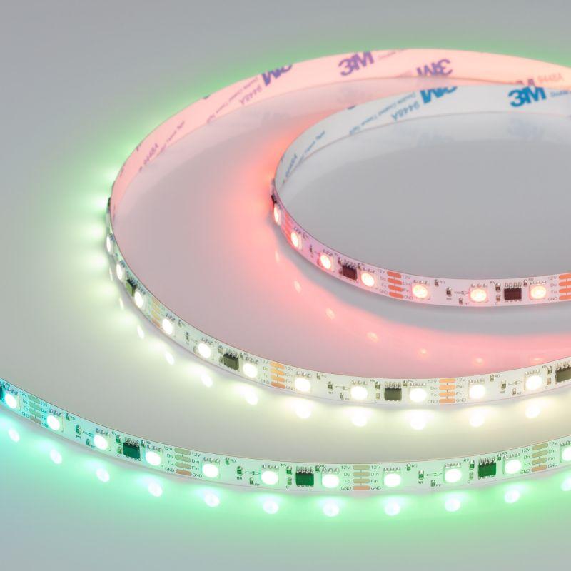 лента светодиодная spi-b60-10mm 12v rgb-px3-bpt 12вт/м ip20 5060 бегущий огонь (уп.5м) arlight 039179 от BTSprom.by