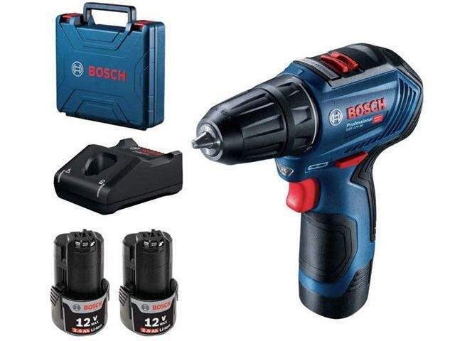 аккум. дрель-шуруповерт bosch gsr 12v-30 в чем. (12.0 в, 2 акк., 2.0 а/ч li-ion, 2 скор., 30 нм, шурупы до 7 мм) от BTSprom.by