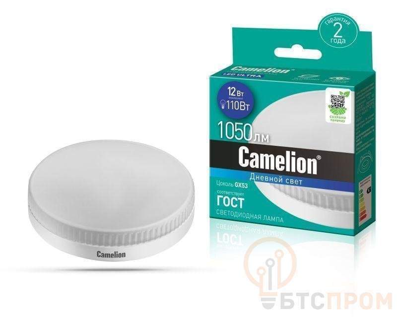 лампа светодиодная led12-gx53/865/gx53 12вт 220в camelion 13615 от BTSprom.by