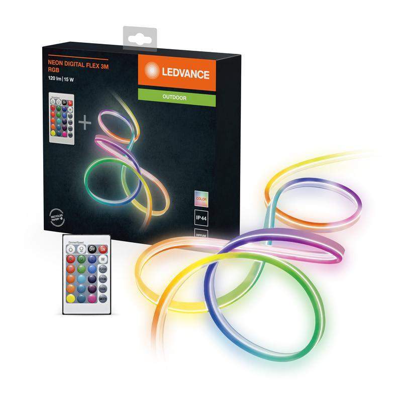 лента светодиодная neon digitalflex 3m remote rgb ip44 ledvance 4058075504745 от BTSprom.by