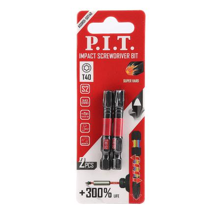 бита ударная магнитная t40х50мм impact торсионная зона (уп.2шт) p.i.t. asdr01-50t40 от BTSprom.by