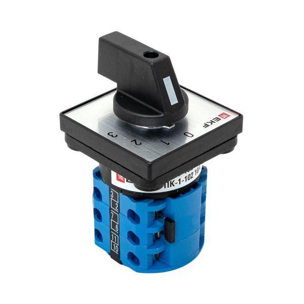  Переключатель кулачковый ПК-1-102 2п 10А "0-1-2-3" EKF pk-1-102-10 фото в каталоге от BTSprom.by