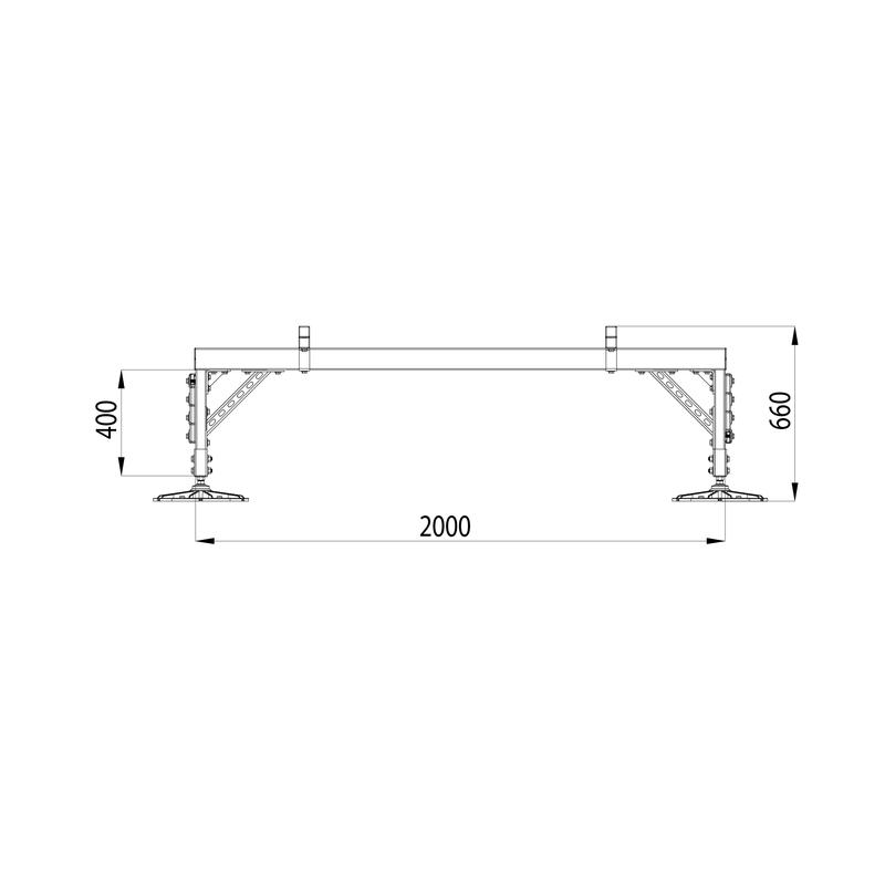  Конструкция опорная для установки оборудования TECHNORAPTOR FOOT 2000х2500 HD КМ TR0250 фото в каталоге от BTSprom.by