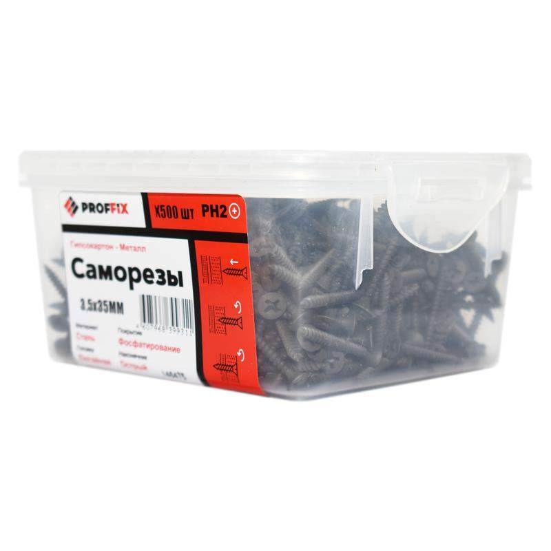 саморез усиленный гипсокартон-металл 3.5х35 (twn) (контейнер) (уп.500шт) tech-krep pro/zitar 146475 от BTSprom.by