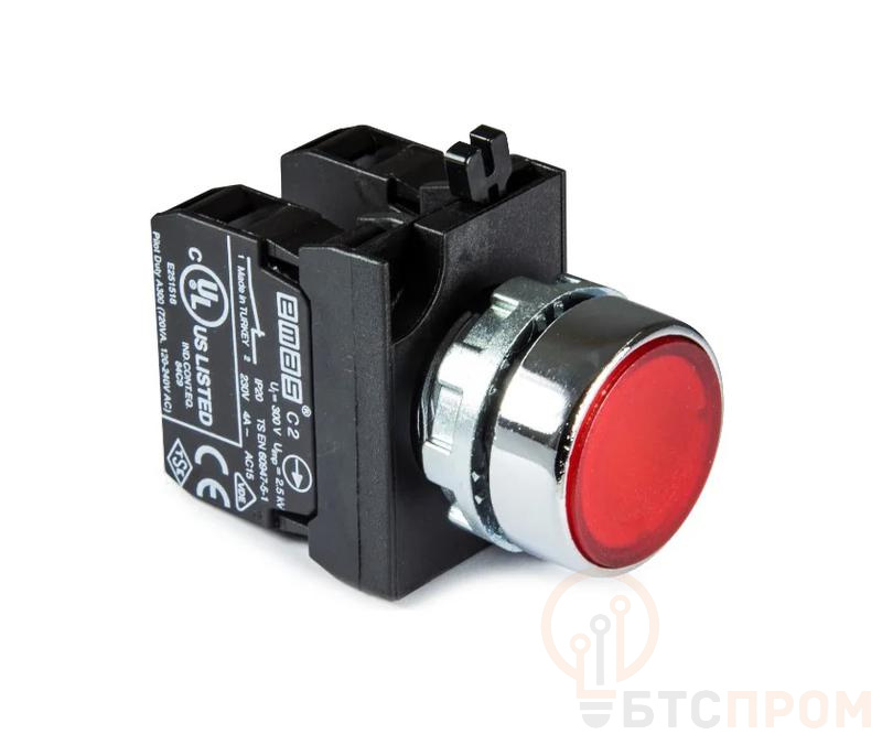 Кнопка с подсветкой-светодиод CM162DК (1НО+1НЗ) красн. EMAS CM162DK фото в каталоге от BTSprom.by  Кнопка с подсветкой-светодиод CM162DК (1НО+1НЗ) красн. EMAS CM162DK фото в каталоге от BTSprom.by