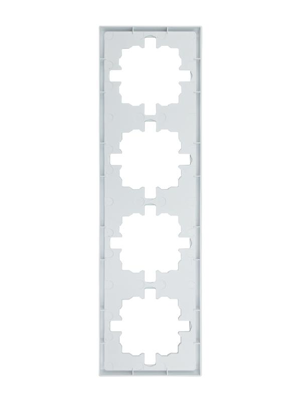  Рамка 4-мест. горизонт. ZIMA бел. LEZARD 704-0200-149 фото в каталоге от BTSprom.by
