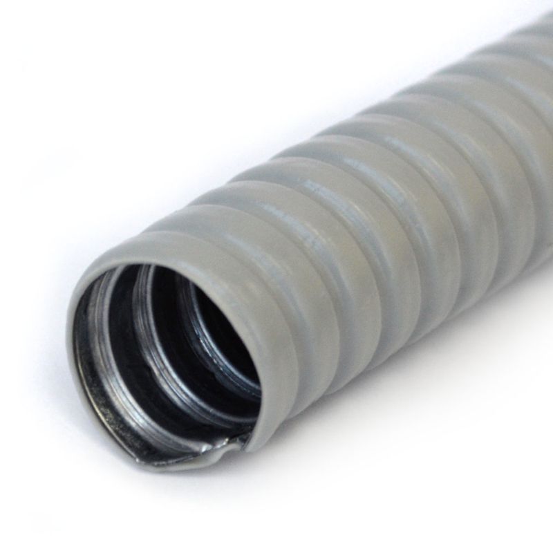 металлорукав в пвх изоляции р3-цп-нг-12 сер. (уп.100м) промрукав pr04.0469 от BTSprom.by