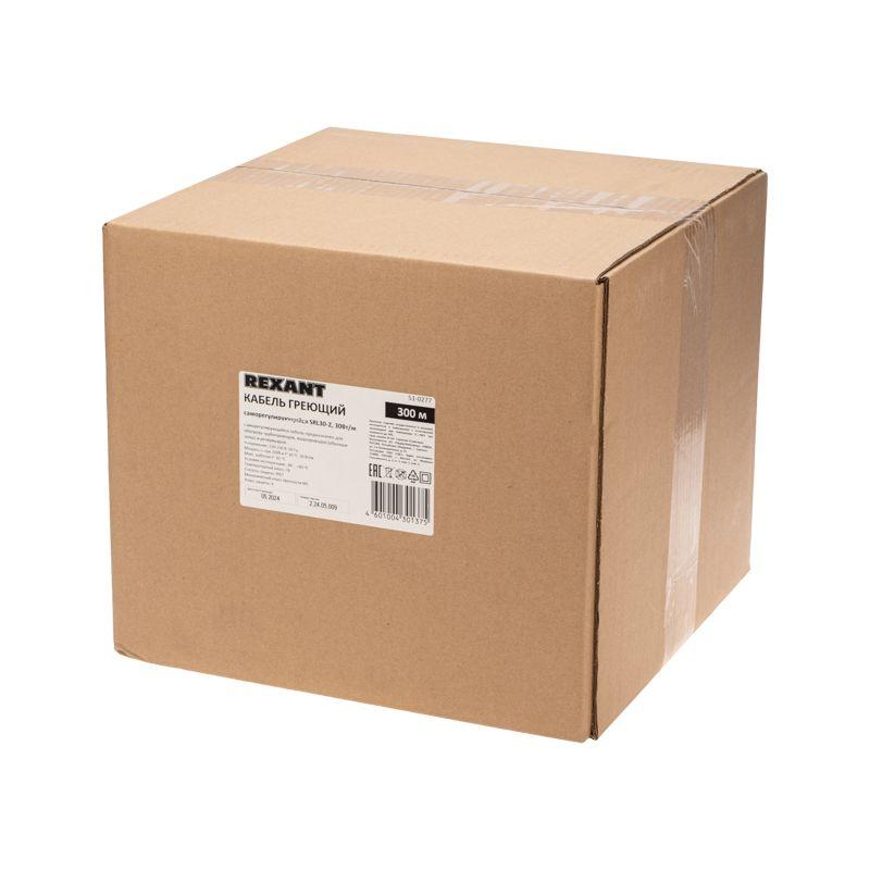  Кабель греющий (нагрев.) саморег. SRL30-2 неэкранированный 30Вт/м 0.88кв.мм/55м 300м Rexant 51-0277 фото в каталоге от BTSprom.by