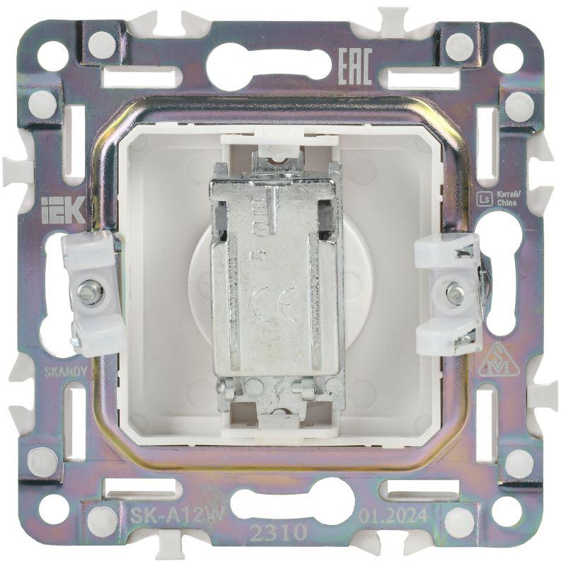  Розетка TV оконечная SKANDY SK-A12W арктич. бел. IEK SK-A10-O-K01 фото в каталоге от BTSprom.by