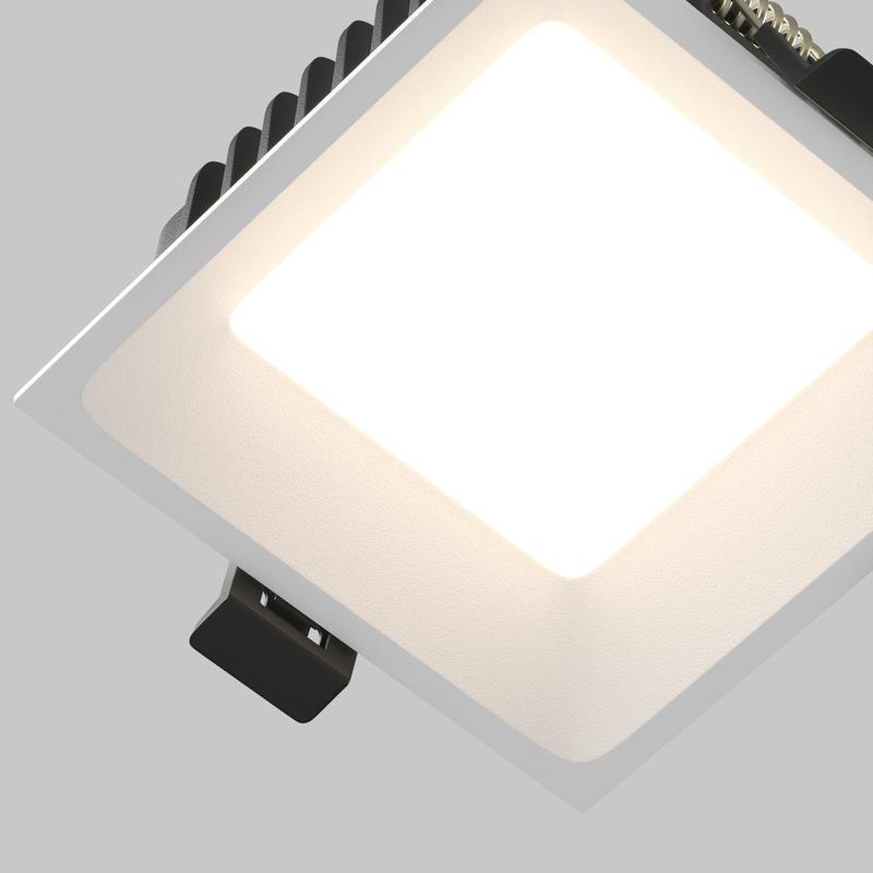  Светильник Okno 8Вт 3000-4000-6000К IP44 встраив. Maytoni DL056-8W3-4-6K-W фото в каталоге от BTSprom.by