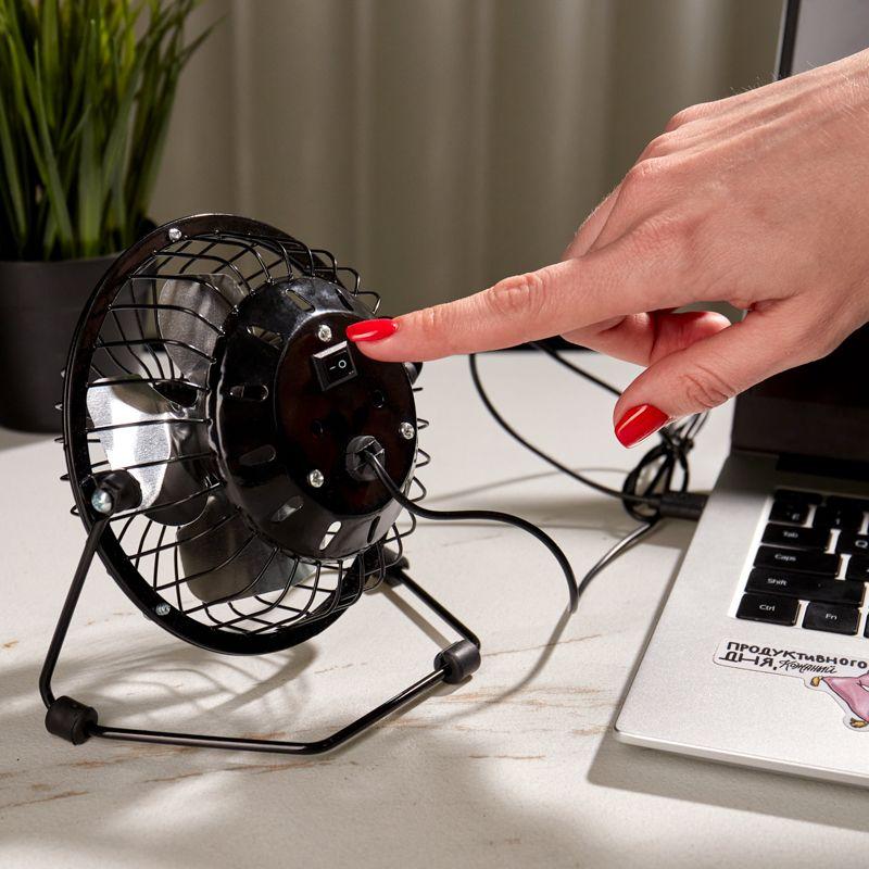  Вентилятор настольный (DX-4) USB черн. DOMIE 60-0225 фото в каталоге от BTSprom.by