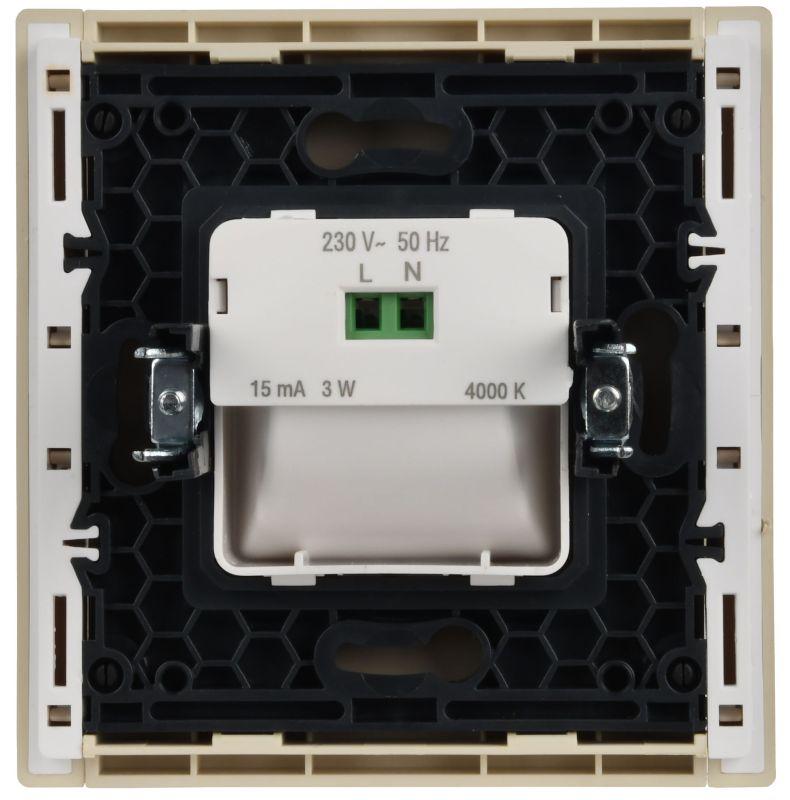  Подсветка светодиодная FORTE&PIANO встраив. FP457 ваниль IEK FP-FL20-K10 фото в каталоге от BTSprom.by