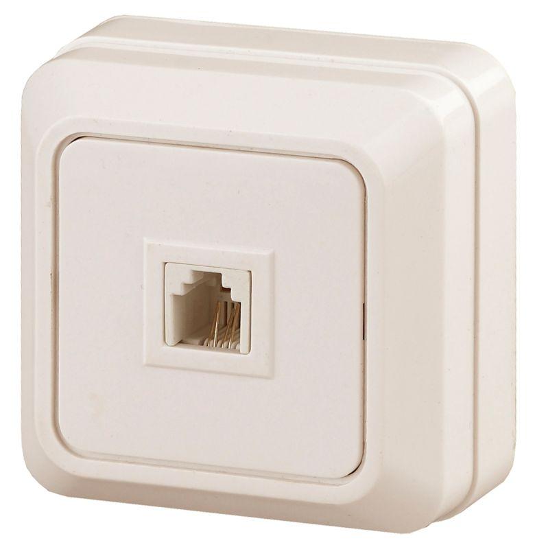 розетка телефонная 1-м оп quadro 2-302-02 rj11 ip20 сл. кость intro б0027662 от BTSprom.by
