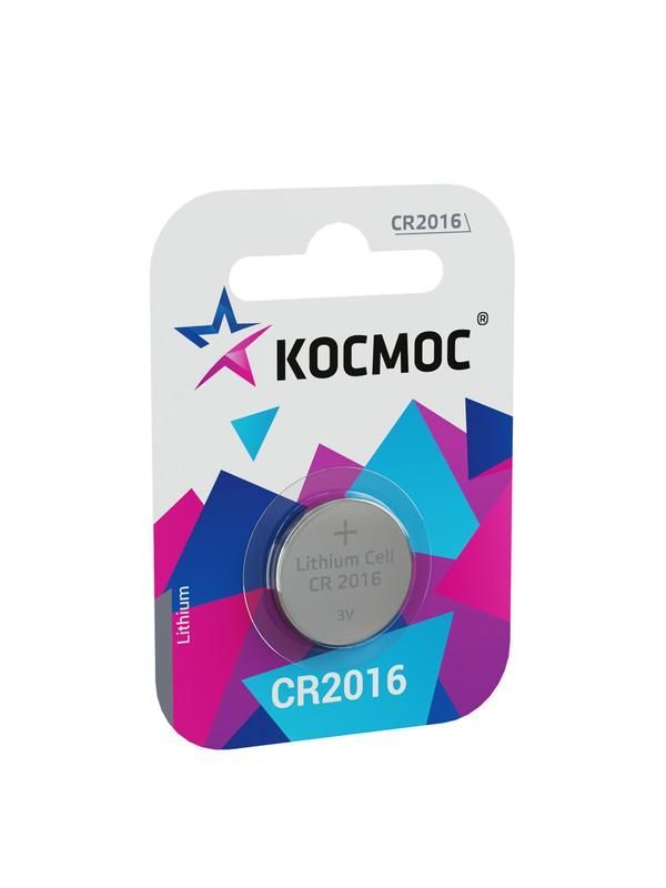 элемент питания литиевый cr2016 1хbl (блист.1шт) космос koc20161bl от BTSprom.by