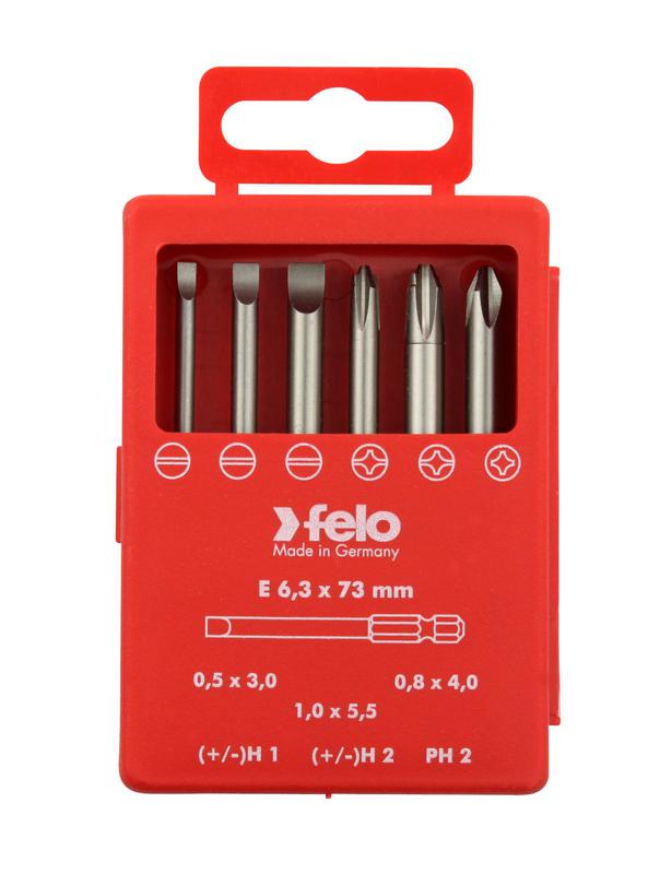 набор бит sl/h (+/-) industrial 70мм в кейсе (уп.6шт) felo 03292716 от BTSprom.by